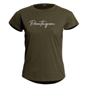 gynaikeio-T-Shirt-Whisper-CALLIGRAPHY-Olive--Pentagon