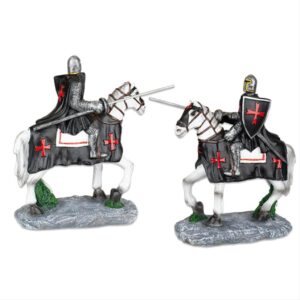 figoyra-TOLE10-White-Horse-Black-Templar-With-Spear-12cm-39548--Albainox