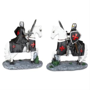 figoyra-TOLE10-White-Horse-Black-Templar-With-Sword-20cm-39576--Albainox