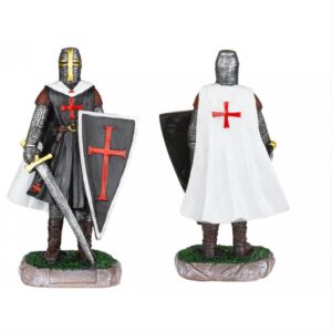 figoyra-diakosmitiki--Shield-sword-resin-black-white-TemplarTOLE10-39528--Albainox